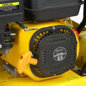 Placă compactoare 85kg MAR-POL M79513 – 6.5 CP, forță centrifugală 15kN, adâncime 30cm, sistem anti-vibrații, roți transport - Img 5