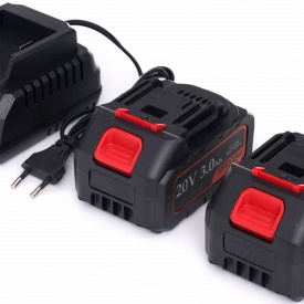 Polizor unghiular cu acumulator 20V KraftDele KD10624 2 în 1 cu adaptor de fierăstrău, 2 baterii 3.0 Ah și accesorii incluse - Img 7