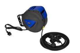 Prelungitor electric cu tambur KraftDele KD4045, cablu 10 m 3x1,5 mm², priză 250V/16A, montaj pe perete - Img 9