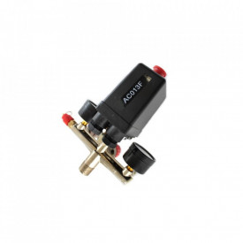 Presostat compresor aer cu supapa si regulator de presiune cu cuple rapide 20A 230V 3-12 bari B-AC013F - Img 4