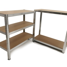 Raft de beci sau camara 90x40x180cm 5 rafturi metal MDF XM90060 - Img 1