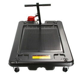 Recipient colector ulei uzat Mar-Pol M78318, 70L, cu pompă manuală, sită și 4 roți pivotante - Img 5