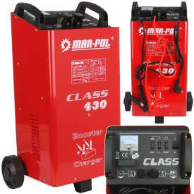 Redresor auto cu funcție de pornire Mar-Pol CLASS 430, 12V/24V, pentru acumulatori 40-400Ah, cu ampermetru LCD