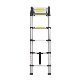 Scară din aluminiu KraftDele cu 10 trepte, înălțime de lucru 3,2 m, suportă până la 150 kg - Img 7