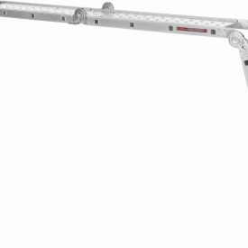 Scară multifuncțională din aluminiu KraftDele KD4071 4x4 cu platformă de lucru, înălțime maximă 460 cm - Img 11