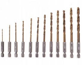 Set 13 burghie titan 1.5-6.5 mm cu prindere bit pentru autofiletanta KD982 KraftDele