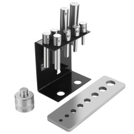 Set adaptoare cu pini pentru presă hidraulică 2T-20T KraftDele KD5877, din oțel călit, pentru lucrări precise în atelier - Img 2