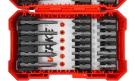 Set biți profesional Verke 42 piese, Torx, imbus și plați, din oțel crom-vanadiu, cu adaptor magnetic și cutie de depozitare - Img 9