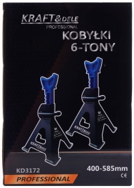 Set capre auto 6T KraftDele KD3172, suporți de susținere cu reglaj 400-585 mm pentru service și garaj - Img 8