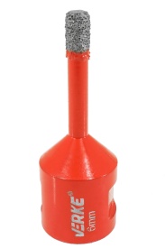 Set carote diamantate M14 MaxRom, 6 piese, 6-68 mm, cu adaptor HEX și valiză pentru gresie, faianță, klinker și piatră - Img 11