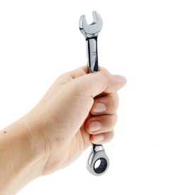 Set chei combinate fixe cu clichet 8-19 mm, 12 piese, din oțel CrV, pentru service auto și atelier - Img 6