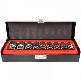Set chei TORX 1/2" E10-E24 9 elemente VERKE V39111 - Img 1