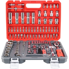 Set chei tubulare 108 piese MaxRom în valiză, trusă completă cu tubulare 1/2 și 1/4 pentru service auto și atelier - Img 2