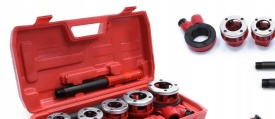 Set clupa filiera filetat manuala 6 piese 1/4"; 3/8"; 1/2"; 3/4"; 1"; 1 1/4" MXM55820 – Kraft&Dele