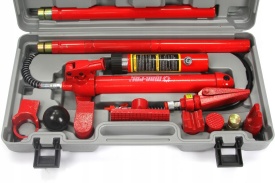 Set expandor hidraulic auto 10T Mar-Pol M80410, cu pompă, cilindru, accesorii și valiză pentru tinichigerie și redresare - Img 3