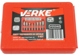 Set freze pe tijă pentru metal HSS, 8 piese, pentru fasonare, netezire și îndepărtare material, MaxRom V05040 - Img 5