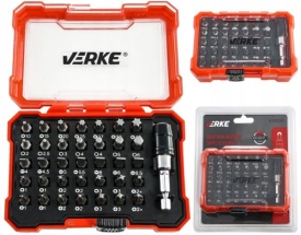 Set profesional biți VERKE 36 piese, 35 biți 25 mm din oțel crom-vanadiu S2 cu adaptor magnetic rapid - Img 10