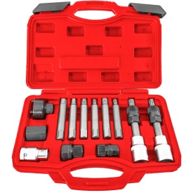 Set profesional chei pentru alternatoare VERKE, 13 piese, pentru montaj și demontaj alternatoare Bosch și Magneti Marelli - Img 2