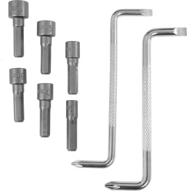 Set profesional de șurubelnițe și biți 100 piese MaxRom, cu suport de organizare și mâner ergonomic antiderapant - Img 11