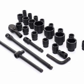 Set profesional de tubulare de impact hexagonale 3/4 inch, 26 piese, cu valiză KraftDele KD11758 - Img 11