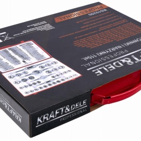 Set profesional filiere și tarozi 110 piese KraftDele KD10250, în valiză metalică, pentru refacerea și realizarea filetelor - Img 11