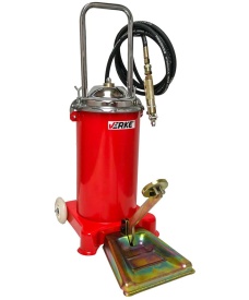 Smarniță cu pedală 15L și furtun 4 m pentru ungere sub presiune, rezervor metalic, model V86132 MaxRom - Img 3