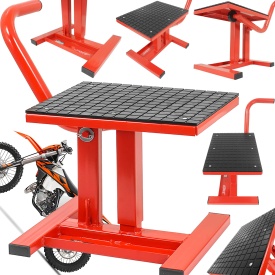 Stand cric ridicare motocicletă cross, enduro și trial MaxRom, suport service universal 135 kg, înălțime 275-380 mm