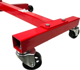 Stand mobil pentru montaj motor și cutie de viteze 450 kg MaxRom, cap rotativ 360°, 4 roți metalice pentru manevrare ușoară - Img 5