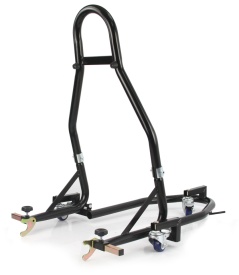 Stand moto față + spate Mar-Pol M80171, tip COMBO cu roți pivotante și blocare, pentru lucrări de service și întreținere - Img 5