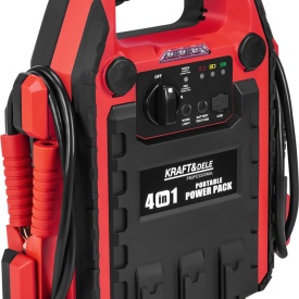 Starter auto multifuncțional 4 în 1 KraftDele KD5346, 12V, 22Ah, 1200A, cu compresor, lanternă LED și alimentare USB - Img 2