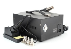 Stație 5 în 1 pentru sudură plastic și lipire cu aer cald KraftDele KD855, control digital, 4 duze - Img 7