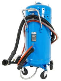 Statie de sablare profesionala cu nisip mobila 106L B3404