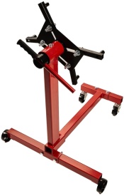 Stativ atelier pentru motor și cutie de viteze 450 kg KraftDele KD1361, cap rotativ 360° și roți metalice - Img 11