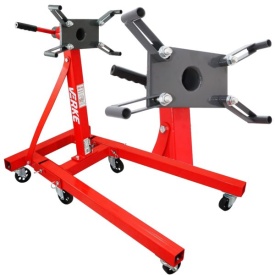 Suport mobil pentru montaj motor și cutie de viteze 900 kg MaxRom, cu cap rotativ 360° și 5 roți metalice pivotante - Img 10
