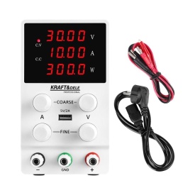 Sursă de laborator reglabilă KraftDele KD5870 – 0-30V, 0-10A, Afișaj digital de precizie, Protecție scurtcircuit, Eficiență >85% - Img 4
