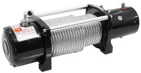 Troliu auto electric VERKE 12V 12000 lbs cu cablu de oțel 24 m, telecomandă radio și cu fir, pentru ATV, off-road și remorci - Img 2