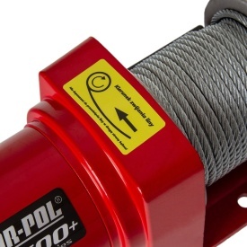 Troliu electric 12V Mar-Pol RQ2500 pentru ATV, quad și plug, 2500 lbs, cu pilot wireless și cablu de oțel 15 m - Img 3