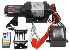 Troliu electric auto 12V 3500 lbs cu cablu din oțel 12 m și telecomandă, pentru ATV, off-road și remorci MaxRom V06033 - Img 2