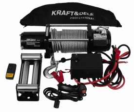 Troliu electric auto 12V KraftDele KD1563, 8000 lbs / 3629 kg, cu cablu de oțel 28 m, telecomandă și husă - Img 2