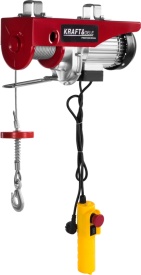 Troliu electric cu cablu KraftDele KD1525, 250/500 kg, ridicare 12 m, motor 1000W, pentru atelier, garaj și șantier - Img 8