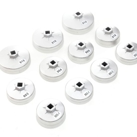 Trusă chei pentru filtre de ulei 23 piese KraftDele KD10501, cu 21 adaptoare, clichet 1/2 și cheie inelară 27 mm - Img 5
