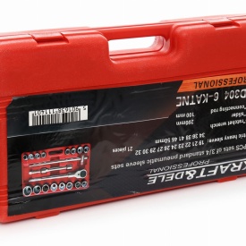Trusă chei tubulare mari 3/4 KraftDele KD304, 21 piese hexagonale pentru service auto, utilaje și lucrări grele - Img 8