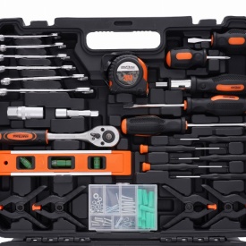 Trusă de scule KraftDele 168 piese KD10837 cu valiză de transport, chei, biți, șurubelnițe și accesorii complete - Img 7