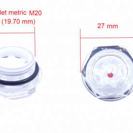 Vizor ulei cap compresor filet plastic metric M20 19.70mm CH073 - Img 1