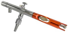 Aerograf de precizie VERKE PS-22, pistol pneumatic pentru vopsire fină, duză 0,35 mm, rezervor 22 ml - Img 9