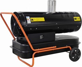 Aerotermă cu motorină KraftDele 40 kW cu evacuare gaze arse și termostat digital, model KD11714 - Img 3