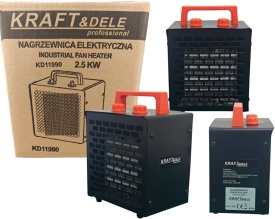 Aerotermă electrică KraftDele KD11990, 2500W, cu termostat, 3 trepte de putere și protecție la supraîncălzire - Img 12