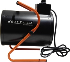 Aerotermă electrică profesională KraftDele KD11724, 10 kW, 400V, cu termostat, pentru atelier, depozit și șantier - Img 2