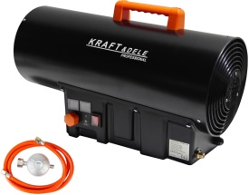 Aerotermă pe gaz 40 kW KraftDele KD11701 cu termostat, afișaj și reductor, pentru hale, ateliere și spații bine ventilate - Img 4
