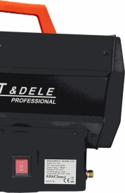 Aerotermă pe gaz LPG 25 kW cu termostat automat, furtun și reductor KraftDele KD11731 pentru ateliere, garaje și hale - Img 11